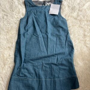 Banana Republic A-Line Linen Blend Denim Mini Dress